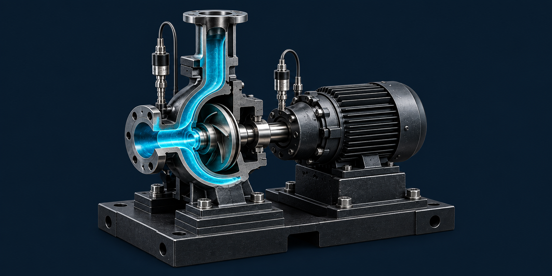 Concept illustration of an instrumented pump test system